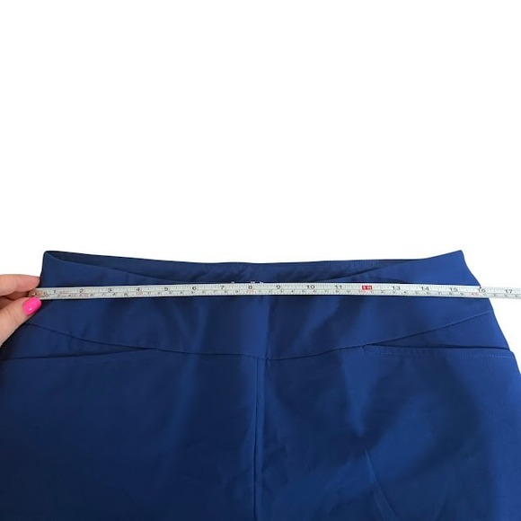 IBKUL Royal Blue Stretch Tummy Control Ankle Performance Pants Womens 10 - Picture 3 of 5